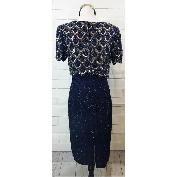 Vintage Stenay Cocktail Evening Formal Dress - Picture 4 of 6